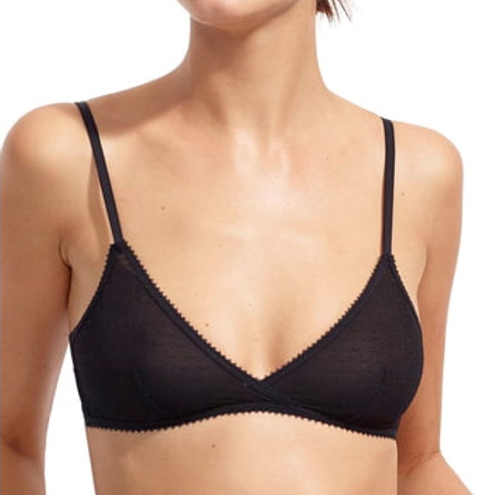 Point D’Esprit French Bralette and Thong Set